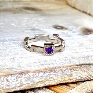Amethyst & Topaz Ring